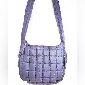 Lavender Quilted Shoulder Bag